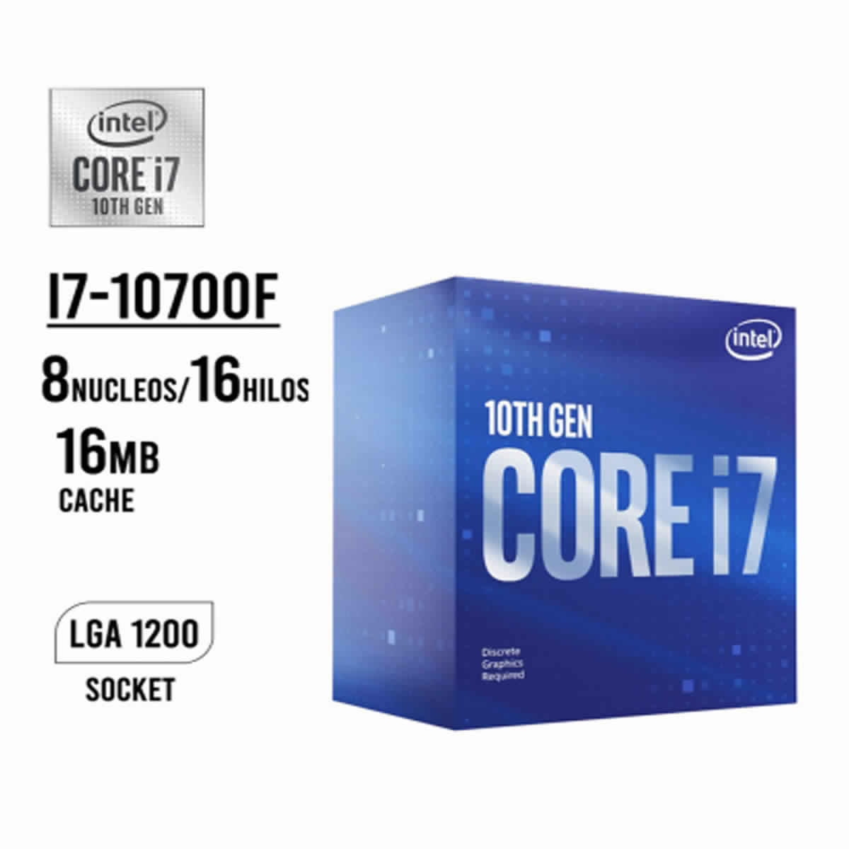 PROCESADOR CORE I7-10700F LGA 1200 | Desktop - Gamers Shop