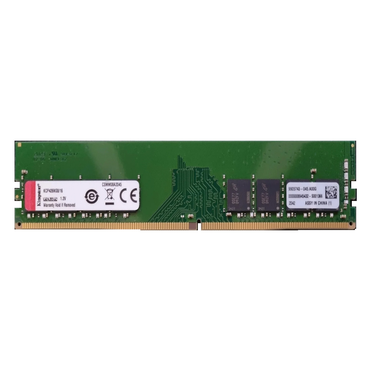 MEMORIA RAM KINGSTON 16GB 2666MHZ DDR4 NO-ECC CL19