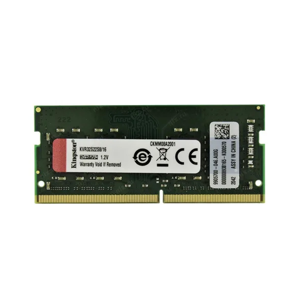 MEMORIA RAM KINGSTON 16GB 3200MHZ DDR4 NO ECC SODIMM