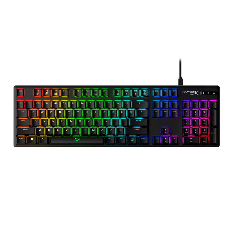 Teclado mecánico gaming Alloy Origins ABS Red, Retroiluminación RGB, Personalizable con el software NGENUITY