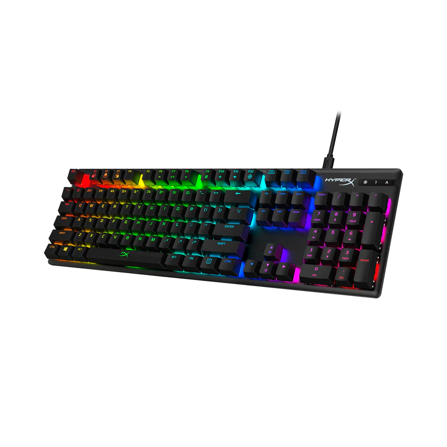 Teclado mecánico gaming Alloy Origins ABS Red, Retroiluminación RGB, Personalizable con el software NGENUITY