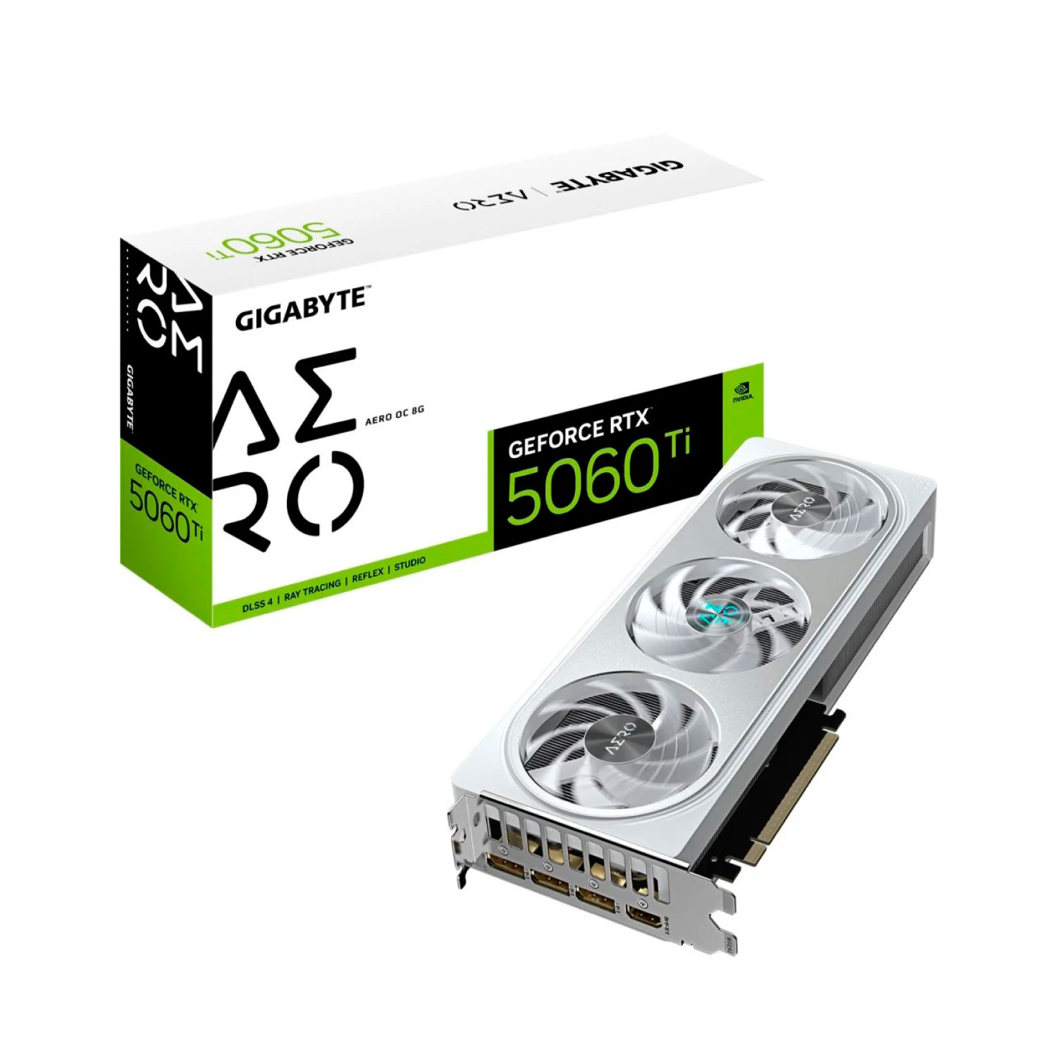 Tarjeta de Video GIGABYTE NVIDIA GeForce RTX 5060 AERO OC, 8GB GDDR7, 128-bit, PCI-e 5.0