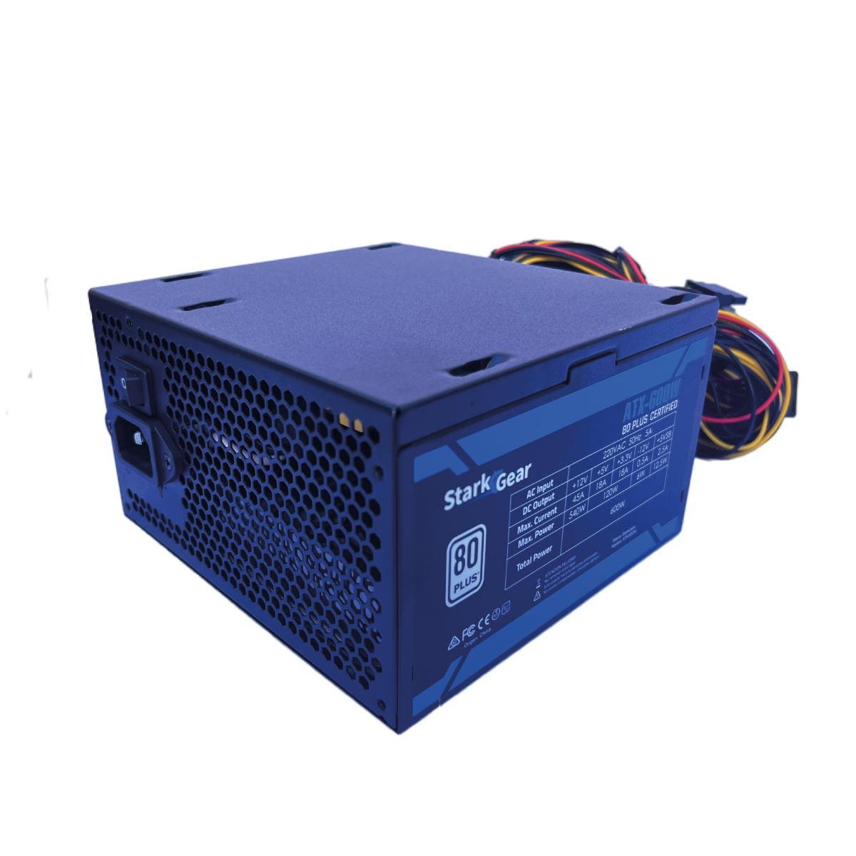 FUENTE 80 PLUS 600W WHITE