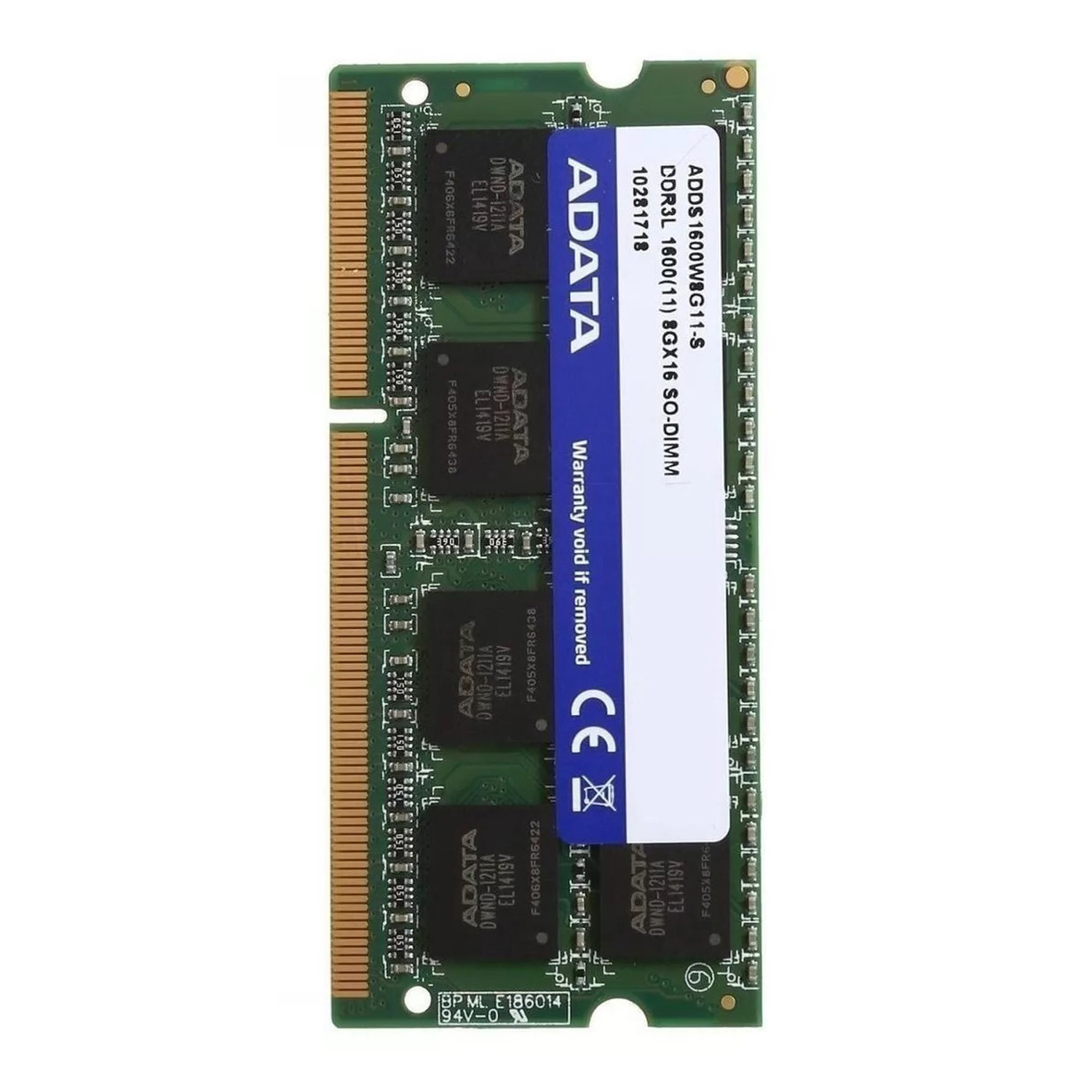 Memoria RAM Adata 8GB DDR3L 1600Mhz SODIMM