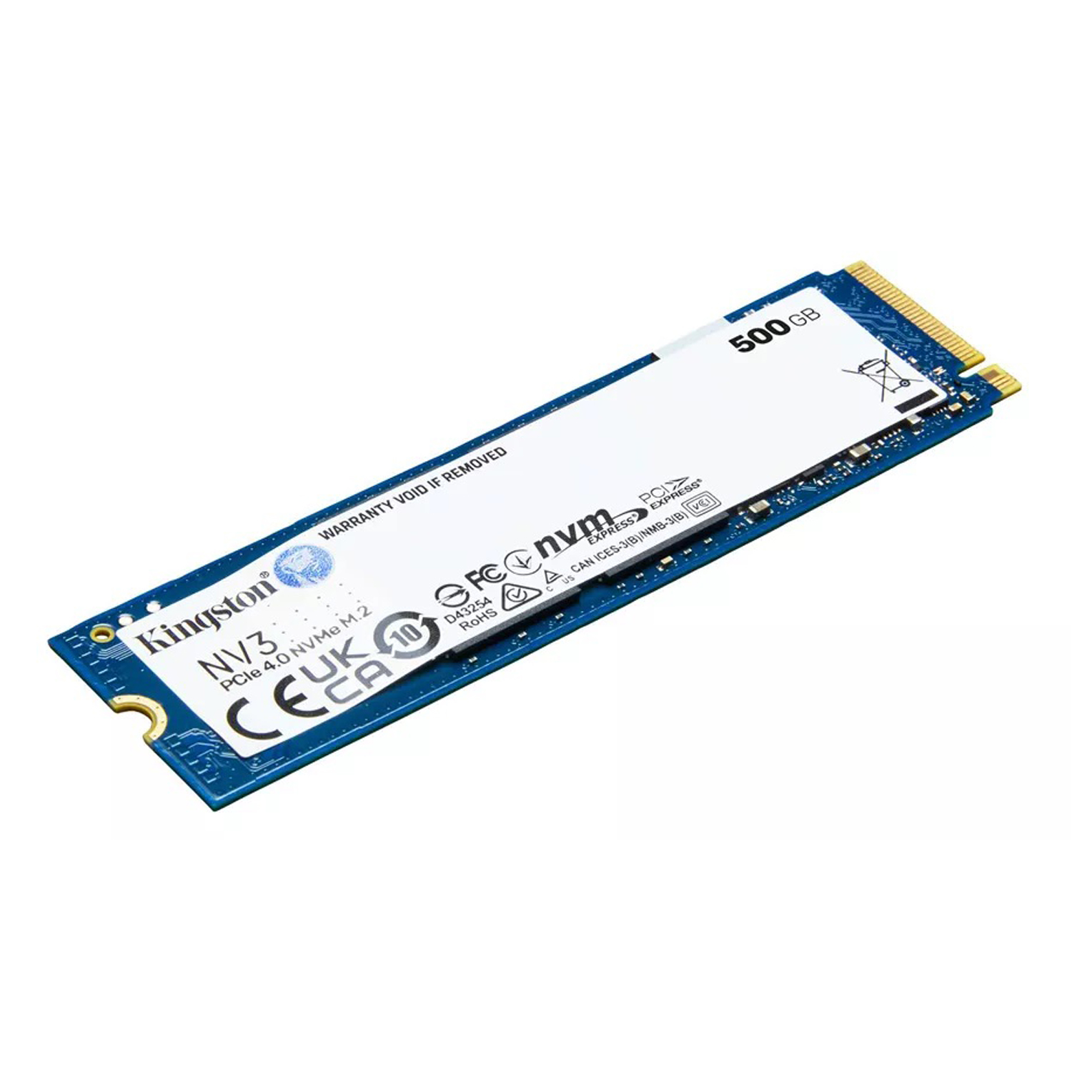 Disco Solido Interno Kingston 500GB NV3 PCIE NVME M2