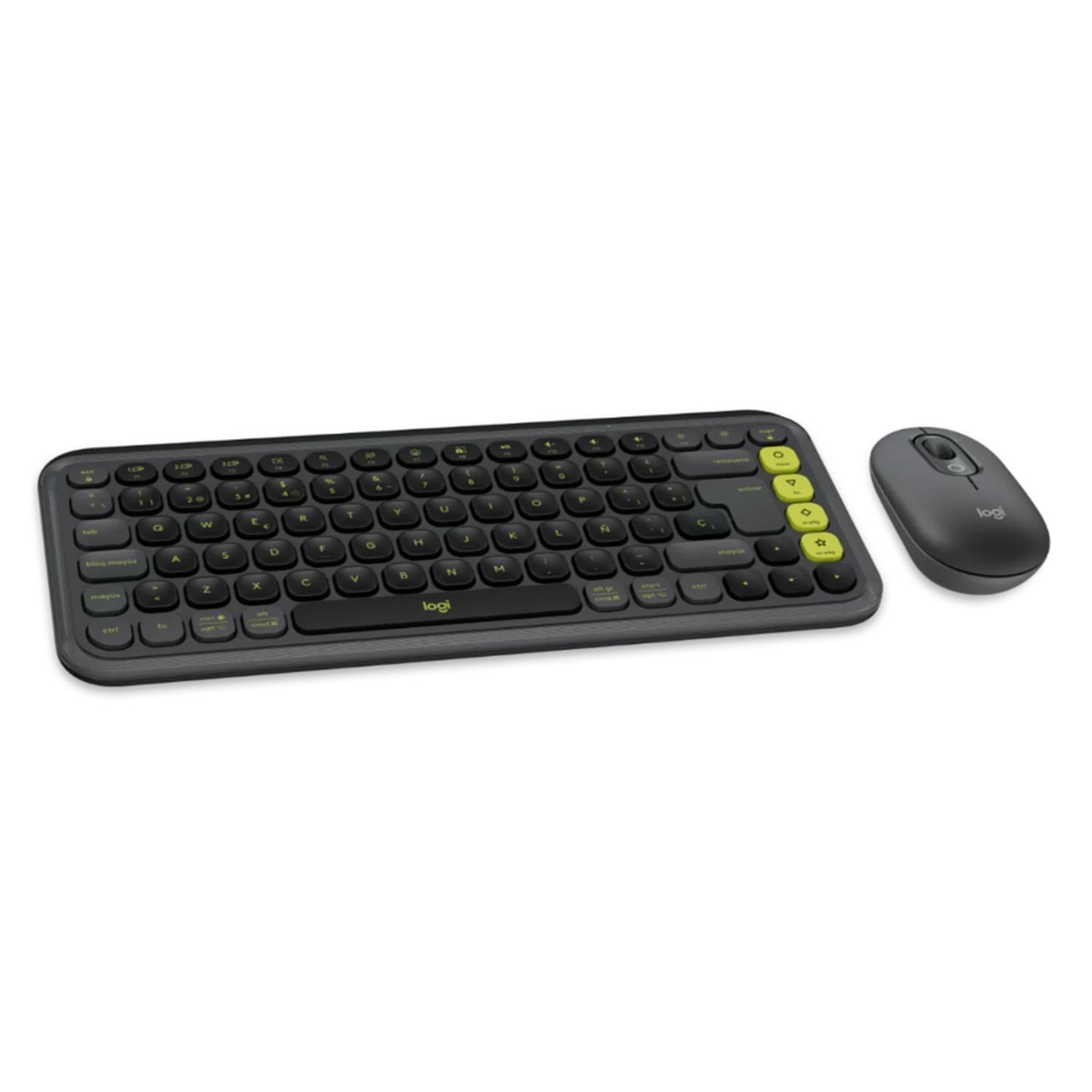 Kit Teclado Y Mouse Inalambricos Logitech Icon Pop Verde 920-013052