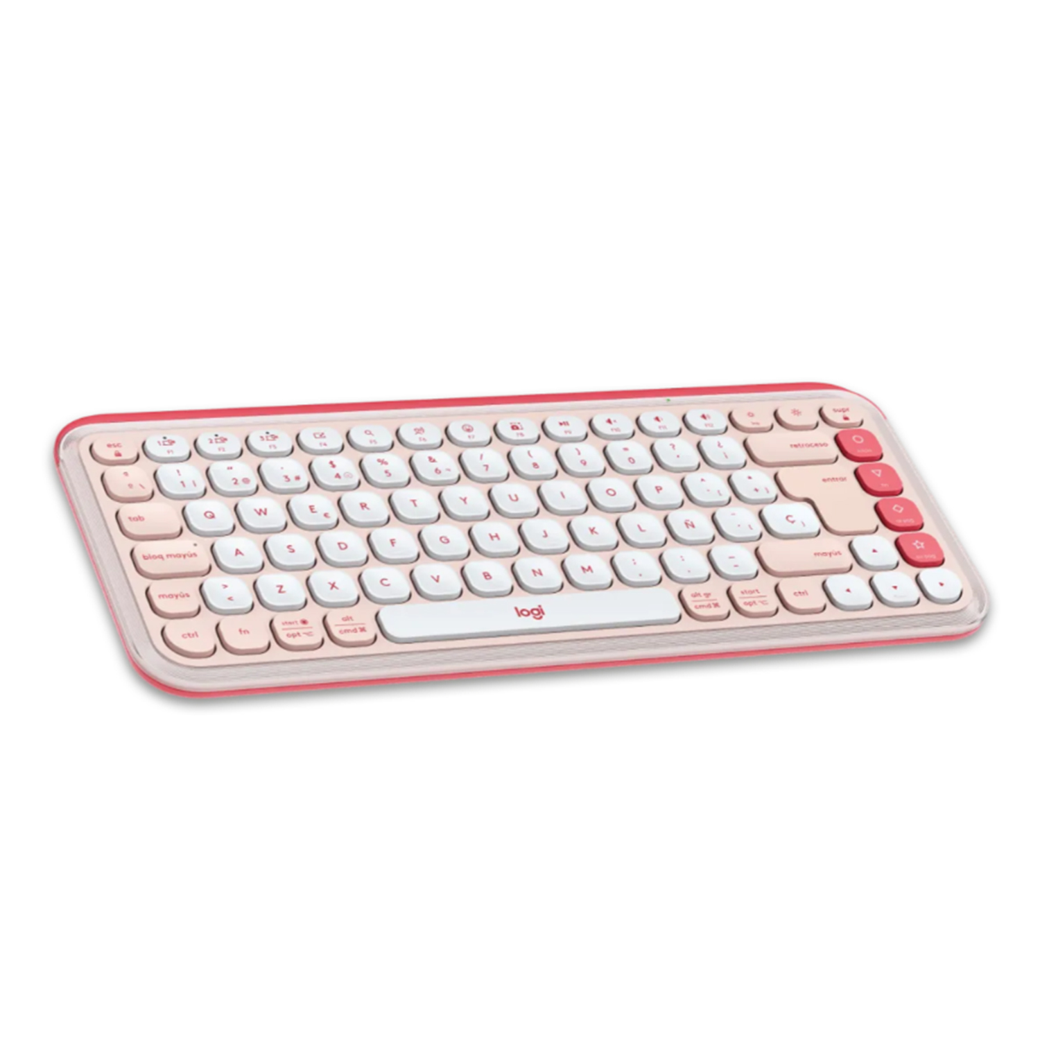Kit Teclado Y Mouse Inalambricos Logitech Icon Pop Rosa 920-013053