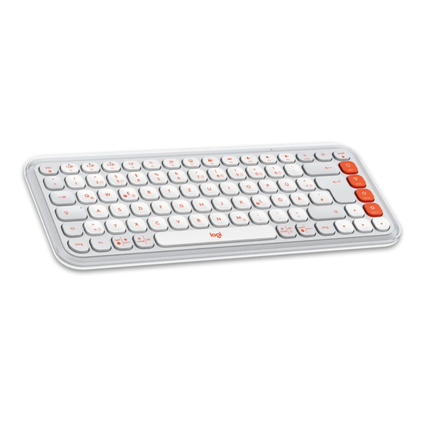 Kit Teclado Y Mouse Inalambricos Logitech Icon Pop Naranja 920-013055