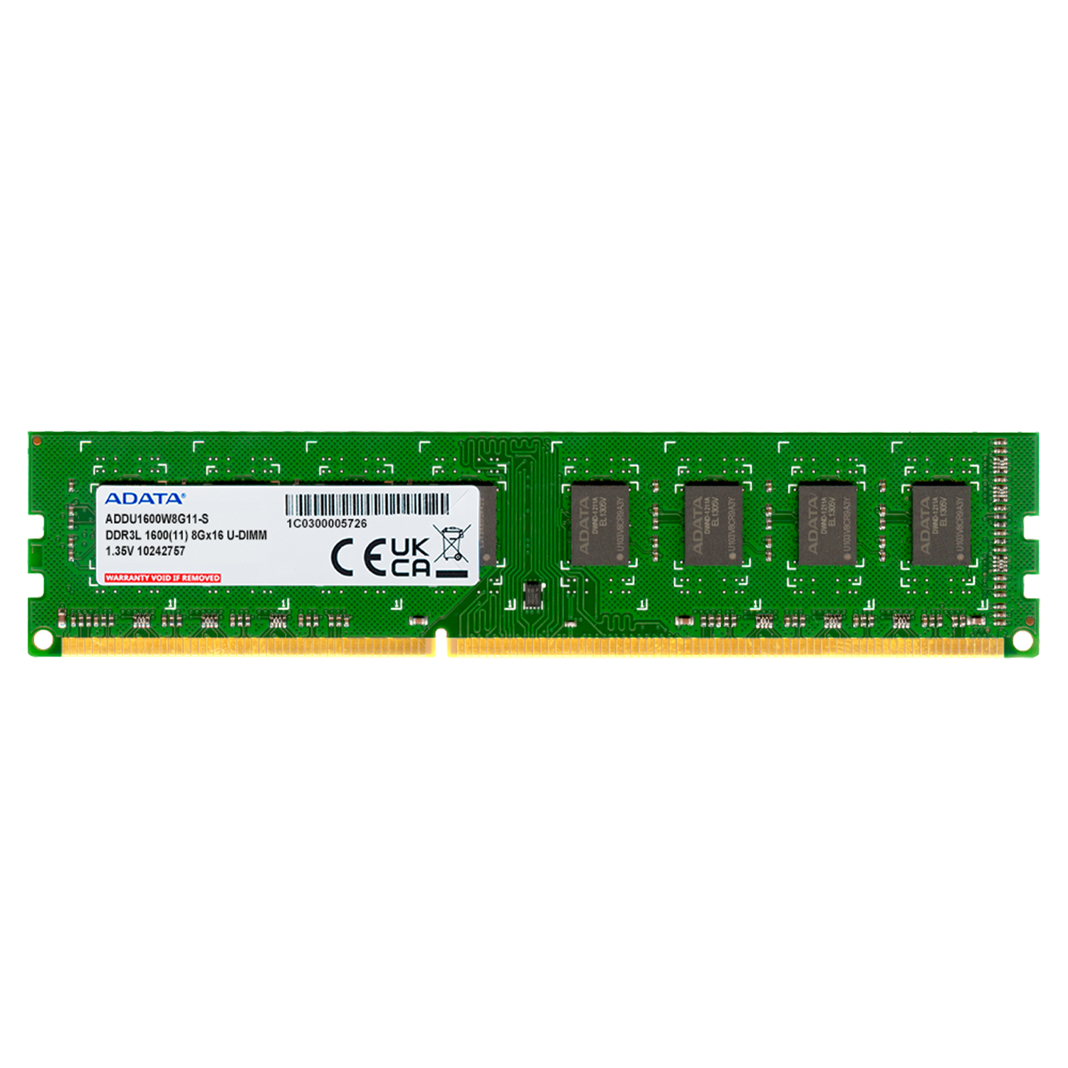 Memoria RAM Adata 8GB 1600Mhz DDR3L UDIMM ADDU1600W8G11-S