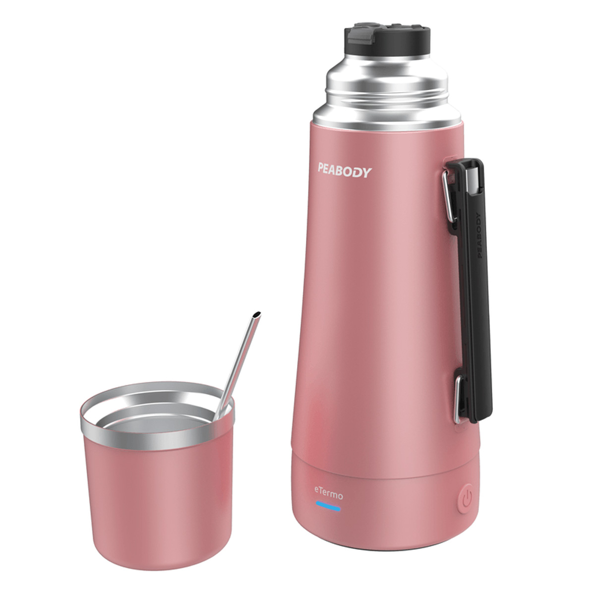 Termo Electrico Peabody 1L Rosa PE-ET1001G