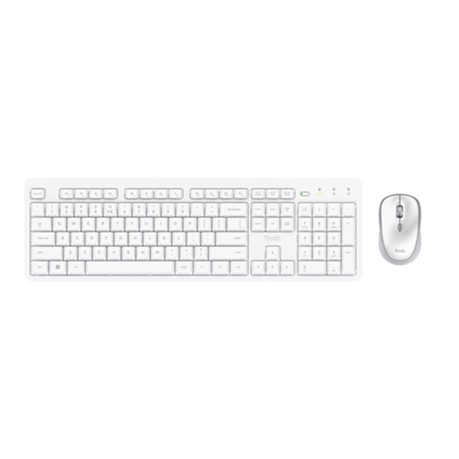 Kit teclado y mouse Trust Ody II blanco 25467