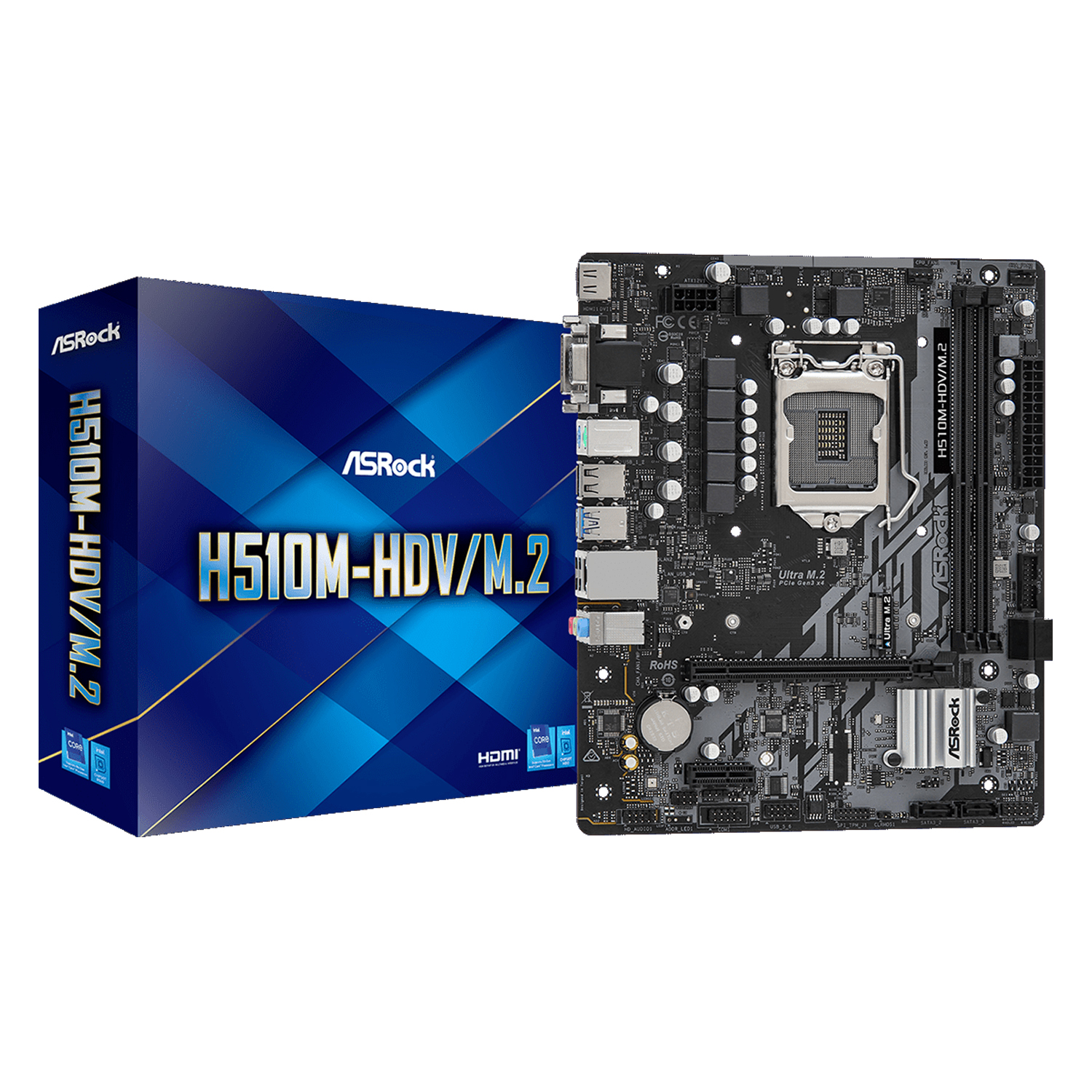 MOTHERBOARD ASROCK H510M-HDV M.2 LGA1200