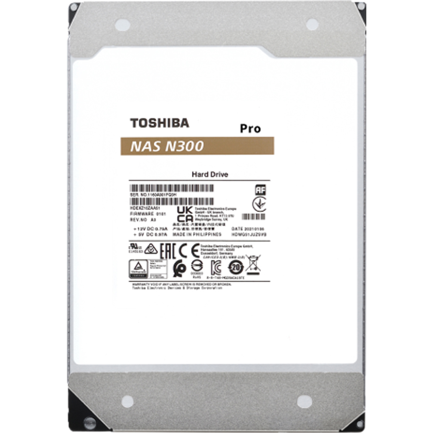 Disco duro interno Toshiba 18TB NAS N300 PRO