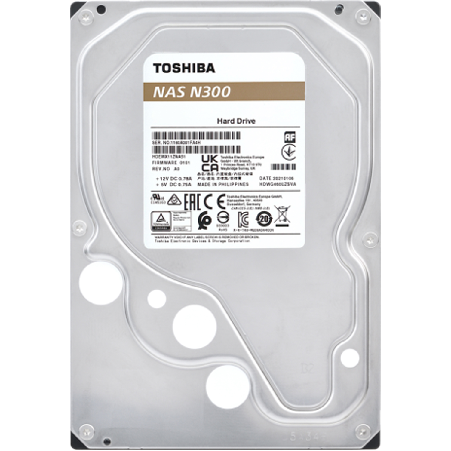 Disco Duro 6 TB Toshiba N300 NAS - HDWG760XZSTA