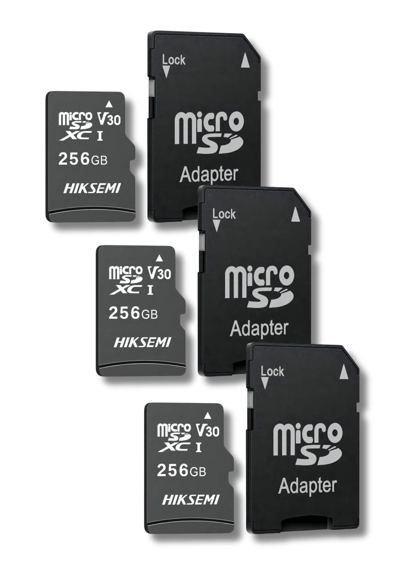 3 unidades Tarjeta MicroSD Hiksemi 256GB con adaptador