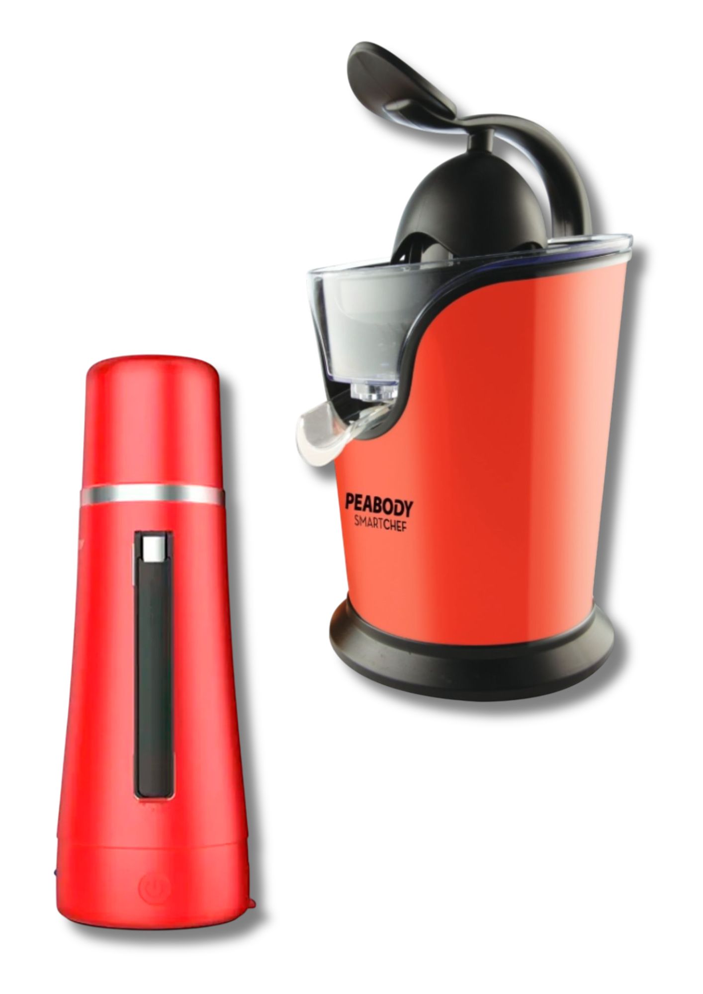 Termo Electrico Peabody 1L Rojo con Exprimidor de Citricos Electrico Peabody
