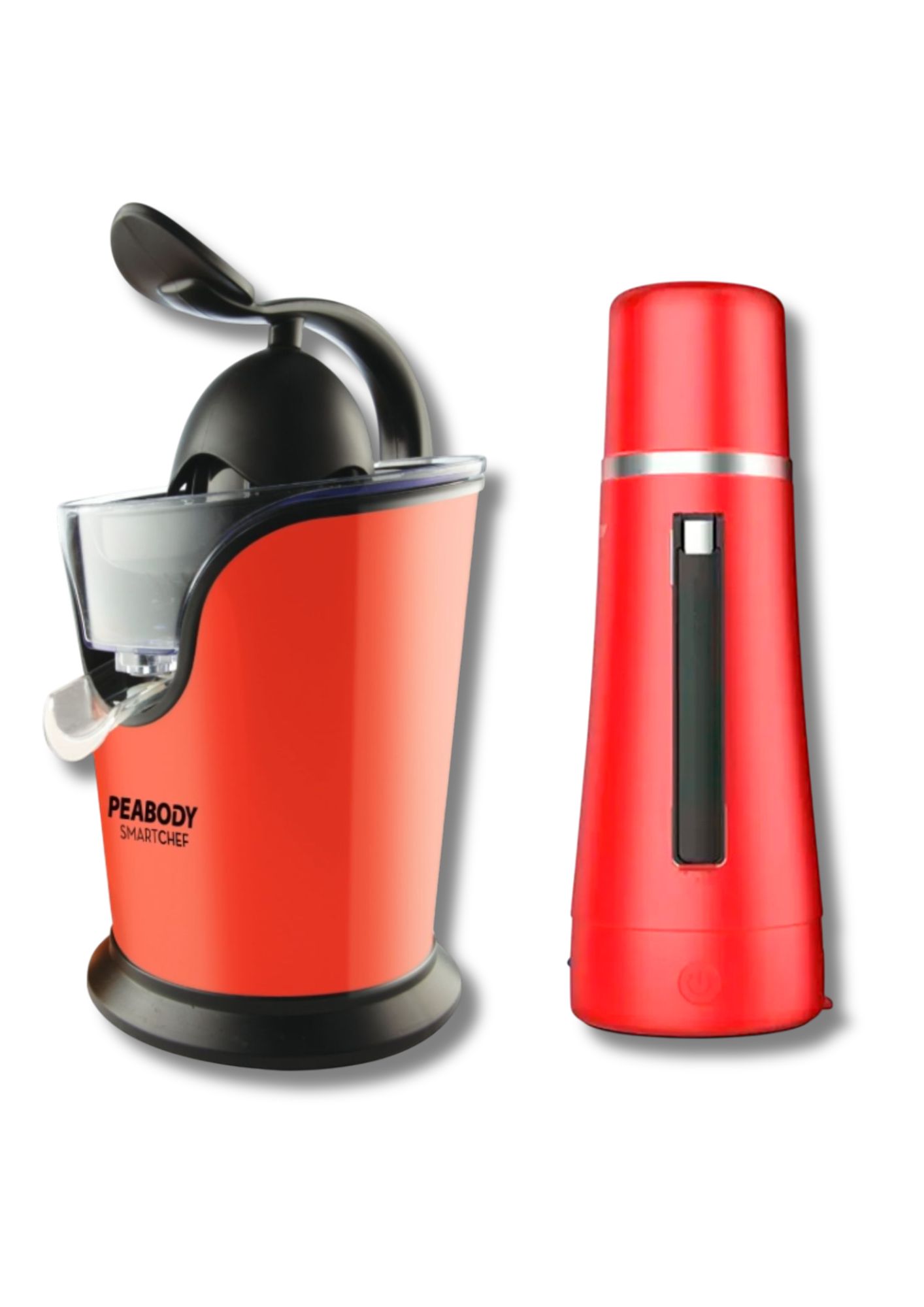 Termo Electrico Peabody 1L Rojo con Exprimidor de Citricos Electrico Peabody
