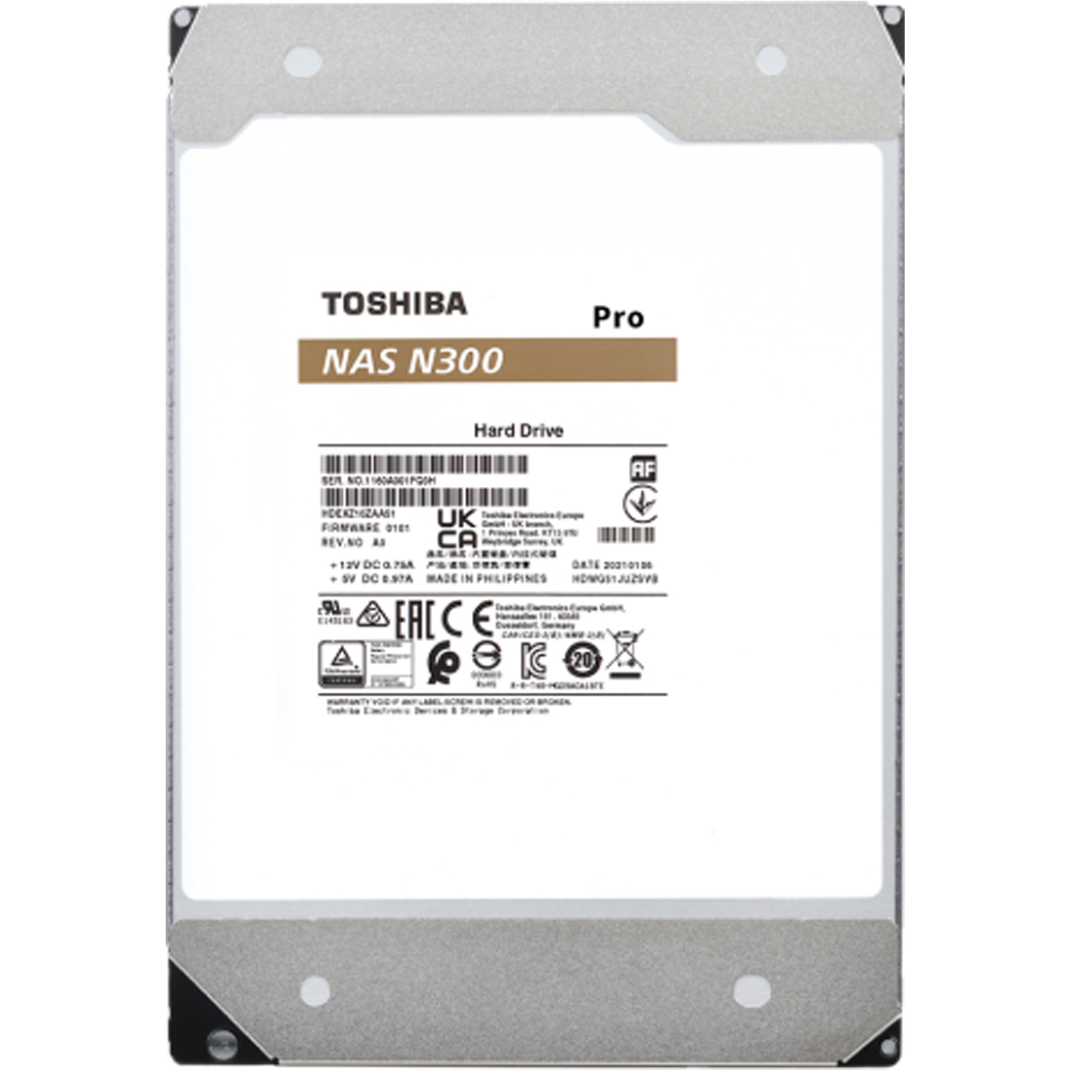 Disco duro Toshiba N300 Pro 10TB NAS SATA 7200RPM
