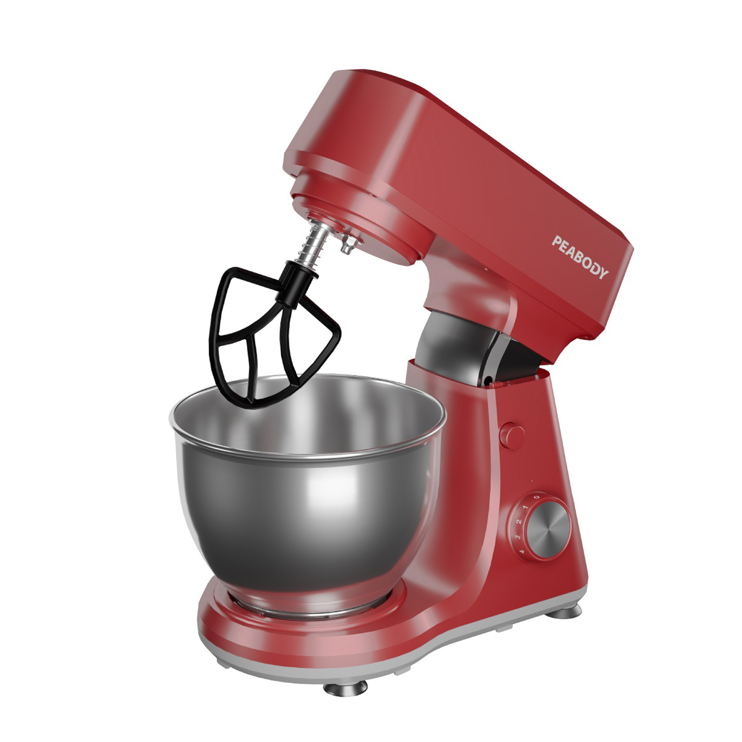 Batidora de Pie Peabody PE-BM103R Roja 6 Velocidades 4 Lts