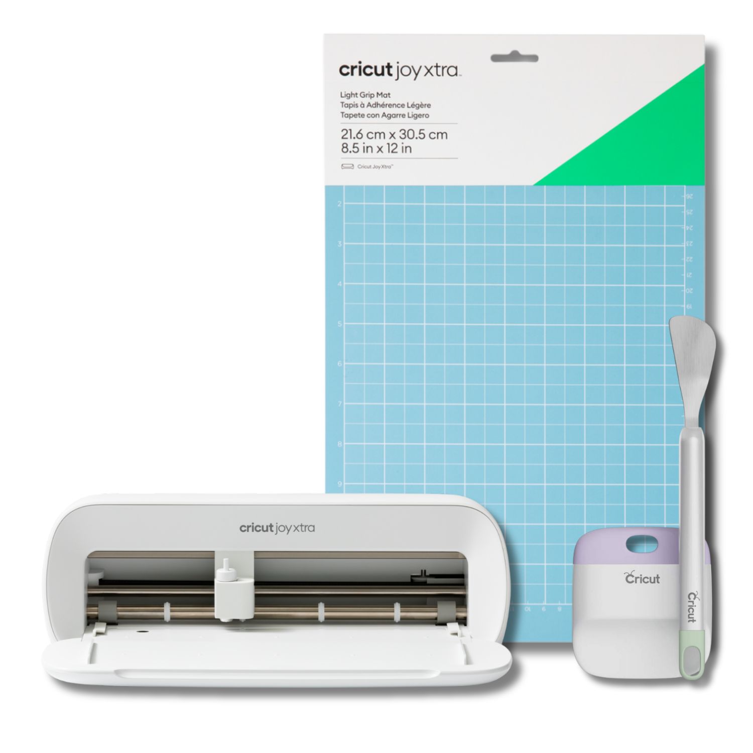 Cricut Joy Xtra maquina de corte inteligente portatil con Tapete light y Set de rascador y espatula